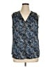 Banana Republic 100% Polyester Blue Sleeveless Blouse Size XL - photo 1