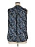 Banana Republic 100% Polyester Blue Sleeveless Blouse Size XL - photo 2