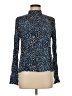 MNG 100% Viscose Polka Dots Blue Long Sleeve Blouse Size 6 - photo 1