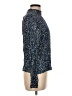 MNG 100% Viscose Polka Dots Blue Long Sleeve Blouse Size 6 - photo 4