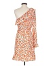 Vero Moda Floral Orange Cocktail Dress Size S - photo 2