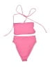 L Space Solid Pink Two Piece Swimsuit Size XS - photo 2