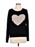 Splendid Hearts Black Pullover Sweater Size L (estimated) - photo 1