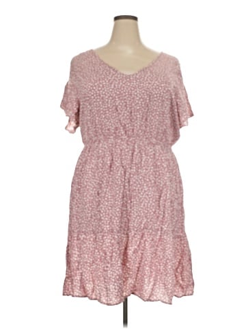 Pink Rose Casual Dress (view 1)