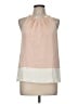 Theory Ivory Sleeveless Silk Top Size M - photo 1