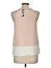 Theory Ivory Sleeveless Silk Top Size M - photo 2