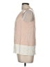 Theory Ivory Sleeveless Silk Top Size M - photo 5
