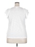 LC Lauren Conrad White Short Sleeve Top Size XXL - photo 2
