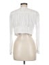 Express 100% Cotton White Long Sleeve Blouse Size M - photo 2