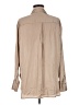 Old Navy 100% Polyester Metallic Tan Long Sleeve Blouse Size M - photo 2