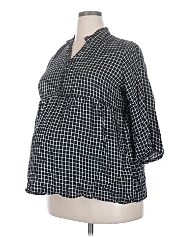 Isabel Maternity 3/4 Sleeve Button-Down Shirt (view 1)