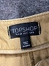 Topshop 100% Cotton Solid Tan Khakis Size 2 - photo 7