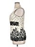 Maurices 100% Polyester Ivory Sleeveless Blouse Size L - photo 5