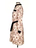 Ann Taylor 100% Polyester Print Tan Casual Dress Size 2 - photo 5