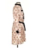 Ann Taylor 100% Polyester Print Tan Casual Dress Size 2 - photo 4