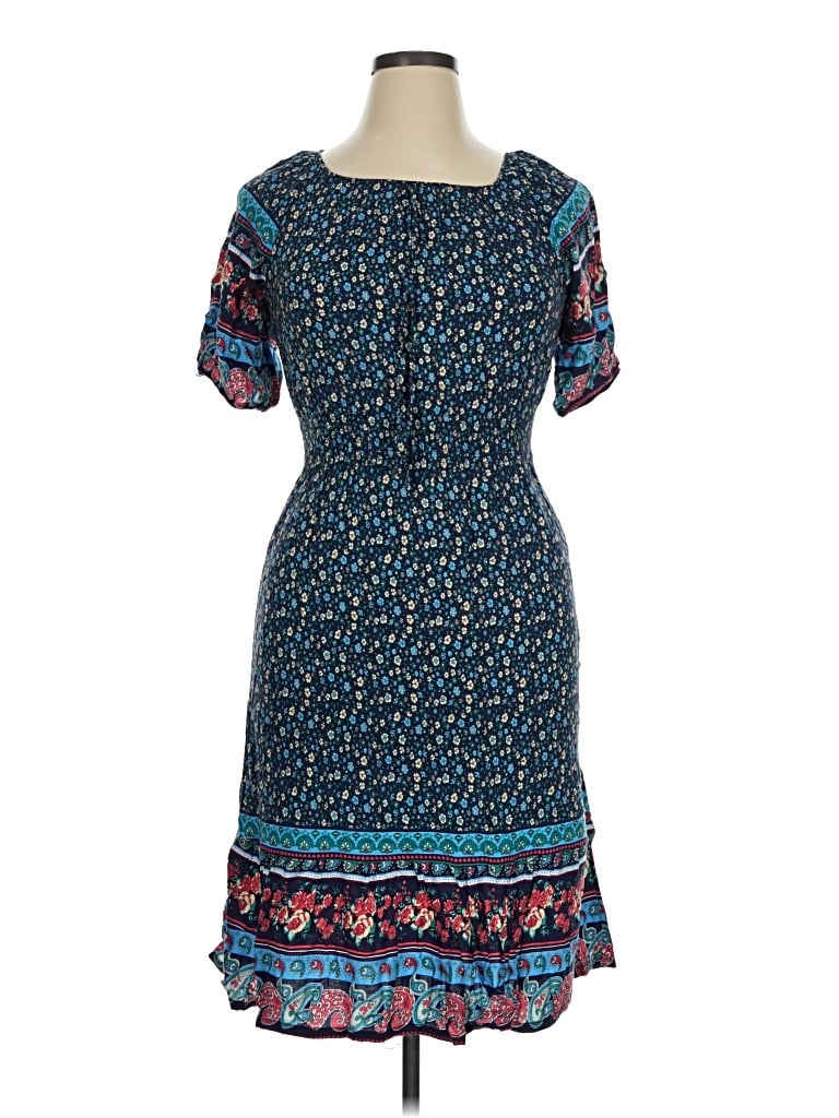 Pre-owned Kindred Casual Dress In Blue