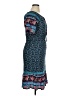Kindred 100% Rayon Paisley Blue Casual Dress Size XL - photo 4