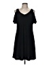 MSK Solid Black Casual Dress Size M - photo 1