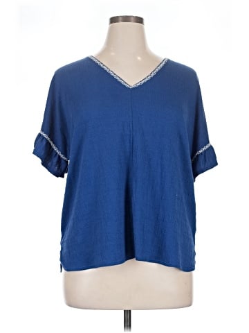 Max Studio Short Sleeve Blouse (view 1)