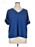 Max Studio Blue Short Sleeve Blouse Size 1X - photo 1