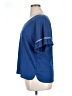 Max Studio Blue Short Sleeve Blouse Size 1X - photo 5