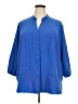 Maggie Barnes Blue 3/4 Sleeve Blouse Size 3X - photo 1