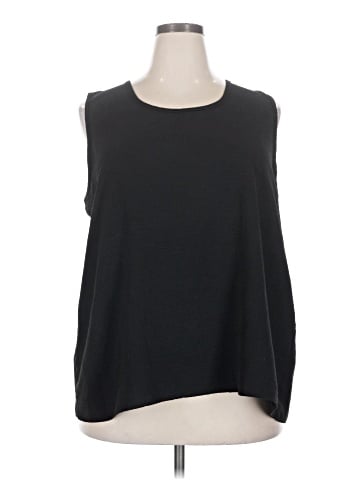 Cotton Bleu Sleeveless T-Shirt (view 1)