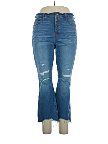 Madewell Cali Demi-Boot Jeans in Bronson Wash: Button-Front Edition (view 1)