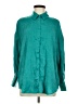 Zara Solid Teal Long Sleeve Blouse Size M - photo 1