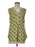 ModCloth 100% Rayon Yellow Sleeveless Blouse Size M - photo 1