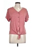 Weatherproof Pink Short Sleeve Henley Size L - photo 1