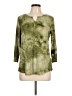 DressBarn Green 3/4 Sleeve Blouse Size L - photo 1