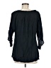 Maeve 100% Rayon Black 3/4 Sleeve Blouse Size M - photo 2
