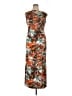 Connected Apparel Tropical Orange Cocktail Dress Size 14 - photo 1