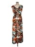 Connected Apparel Tropical Orange Cocktail Dress Size 14 - photo 2