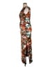 Connected Apparel Tropical Orange Cocktail Dress Size 14 - photo 5