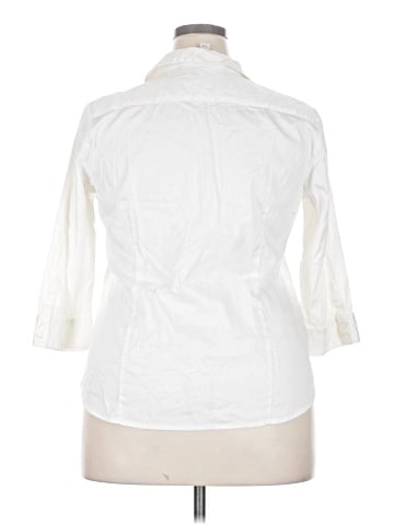 Dana Buchman 3/4 Sleeve Button-Down Shirt (view 2)