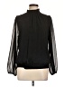 Pleione 100% Polyester Black Long Sleeve Blouse Size L - photo 1