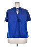 Knox Rose Blue Short Sleeve Blouse Size XXL - photo 1