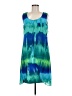 NY Collection 100% Polyester Tie-dye Blue Casual Dress Size M - photo 1