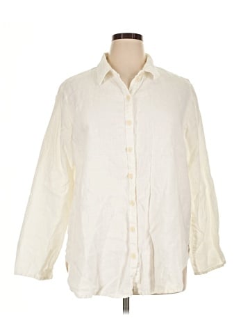 Flax Long Sleeve Button-Down Shirt (view 1)
