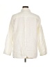 Flax 100% Linen Ivory Long Sleeve Button-Down Shirt Size 14 (L) - photo 2