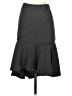 Noir Solid Gray Casual Skirt Size XS - photo 1