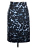 Ann Taylor Animal Print Blue Formal Skirt Size 2 Petite - photo 1