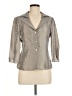 Armani Collezioni Metallic Gray Blazer Size 6 - photo 1