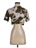 OFF-WHITE 100% Cotton Camo Green Short Sleeve Turtleneck Size XS - photo 1