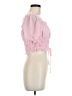 Shein 100% Polyester Pink Short Sleeve Blouse Size 6 - photo 4