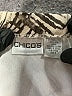 Chico's 100% Silk Chevron-herringbone Silver Silk Skirt Size XL (3) - photo 4