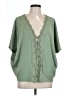 Francesca's Green 3/4 Sleeve Blouse Size L - photo 1