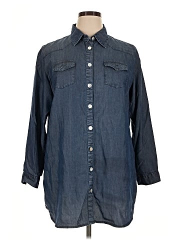 Soft Surroundings Long Sleeve Button-Down Shirt (view 1)
